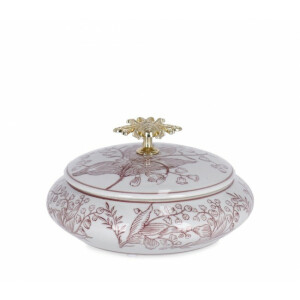 Set 2 boluri decorative portelan 18x9 cm
