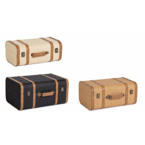Set 3 valize depozitare Adelasia 40x22.5x17 cm; 45x28.5x20.5 cm; 50x35x24.5 cm