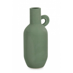 Vaza flori portelan verde Freyr 12x30 cm