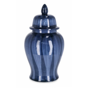 Set 2 vaze ceramica albastra Yuan Ø23x43h