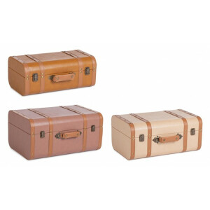 Set 3 valize decorative Loisia 40x22.5x17 cm; 45x28.5x20.5 cm; 50x35x24.5 cm