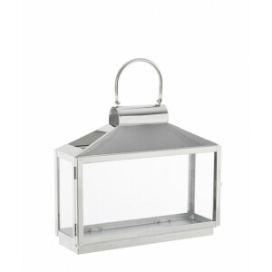 Felinar otel argintiu Nilak 34x11x27.5 cm