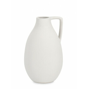 Vaza flori portelan alb Freyr 14x24 cm