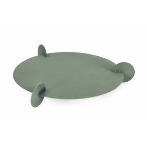 Tava decorativa metal verde Ridhi 28x5 cm