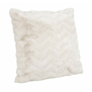 Set 2 perne decorative textil alb Chantel 60x60 cm