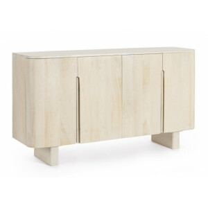 Comoda 4 usi lemn mango natur Serapis 150x40x84 cm