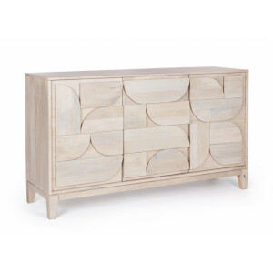 Comoda 3 usi lemn mango natur Archita 145x42x85 cm