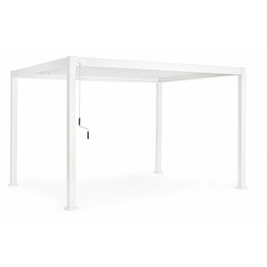 Pavilion gradina aluminiu alb Ocean 400x300x250 cm