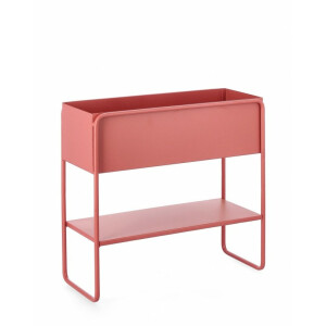 Suport flori metal roz Madelyn 45x18x44 cm