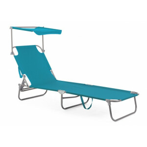 Set 4 sezlonguri gradina turcoaz Oristano I 55x185x70 cm