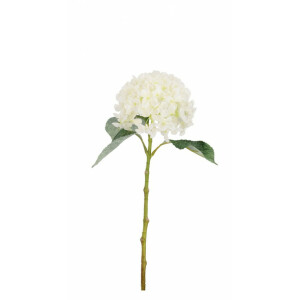 Set 12 Hortensii artificiale alb verde 22x22x47 cm