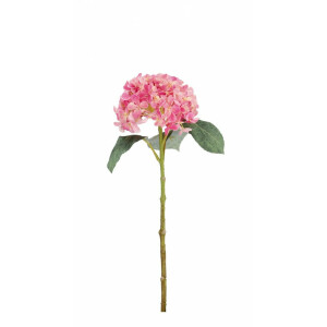 Set 12 Hortensii artificiale verde roz 22x22x47 cm