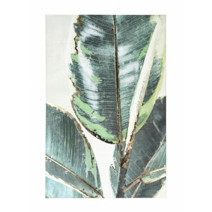 Tablou canvas in ulei Leaf 80x3.5x120 cm