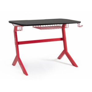 Birou gaming negru rosu 118x65x76 cm