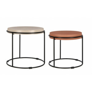 Set 2 masute otel multicolor Ketaki 43x41.5 cm, 48x46.5 cm