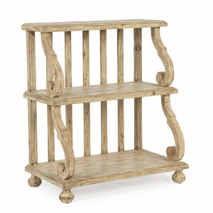Raft 3 polite lemn natur Magret 80x45x90.5 cm