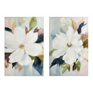 Set 2 tablouri canvas Flowers 60x3.5x90 cm x2