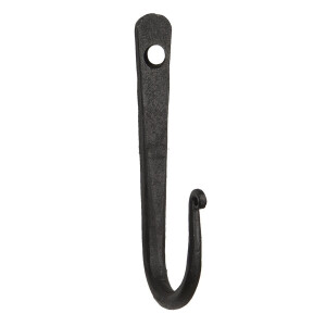 Cuier de perete din fier negru 1x4x11 cm