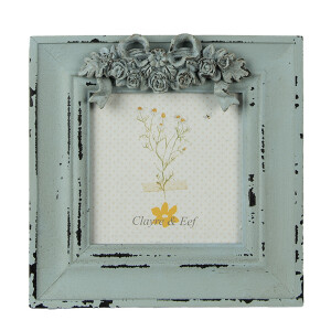 Rama foto perete, masa mdf verde vintage 16x2x17 cm, 10x10 cm