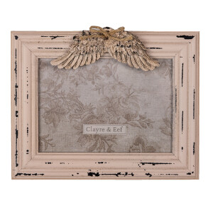 Rama foto masa mdf roz vintage 24x3x19 cm, 18x13 cm