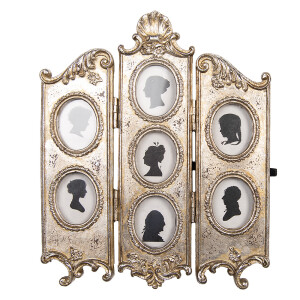 Rama foto de masa polirasina argintie 19x2x23 cm / 4x5 cm (7)