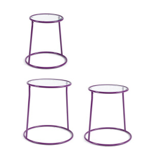 Set 3 masute mov Magia Ø48,5x52h; ø44x48h; ø40x42,5h
