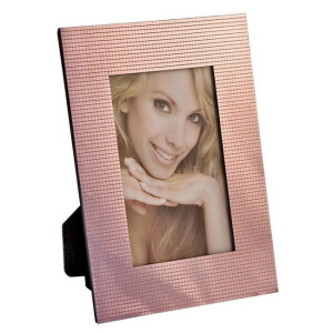 Rama foto masa metal roz 8x13