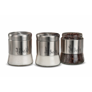 Set 3 borcane depozitare condimente 11,5 x 14 cm