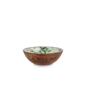 Bol lemn email multicolor Thara Ø18x6,5h