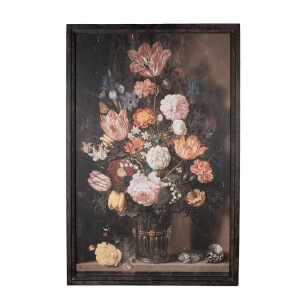 Tablou Canvas multicolor Flowers 80x2x120 cm