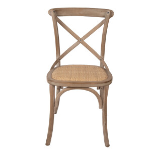 Scaun lemn maro ratan natur 44x42x88 cm