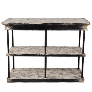 Consola bej negru vintage 120x40x90 cm