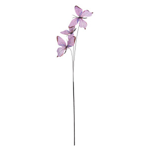 Crenguta decorativa Fluturasi violet 10x10x65 cm