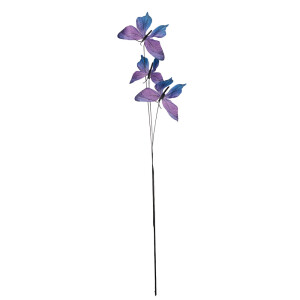 Crenguta decorativa Fluturasi violet HG 10x10x65 cm