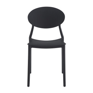 Scaun plastic negru 41x42x81 cm