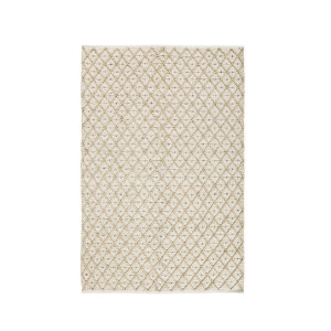 Covor poliester alb natur Chandier 160x230 cm
