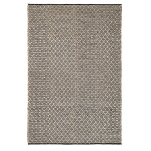 Covor poliester negru natur Dhawan 200x300 cm