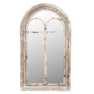 Oglinda perete mdf gri antichizat 55x5x95 cm