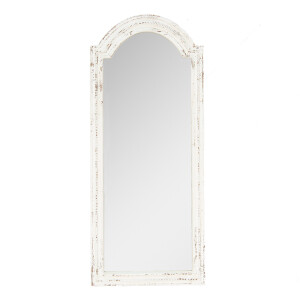 Oglinda perete alb antichizat 58x4x135 cm