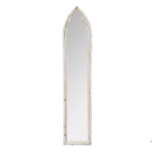 Oglinda perete alb antichizat 30x3x154 cm