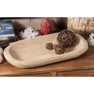 Platou servire lemn natur 46,5 x 24 cm