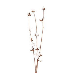 Floare bumbac artificial 80 cm