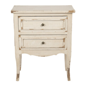 Comoda lemn alb vintage 66x36x80 cm