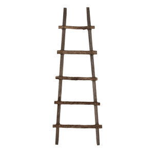 Scara decorativa lemn maro 50x8x140 cm