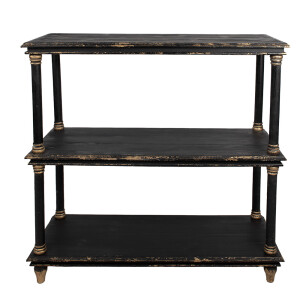 Consola lemn negru vintage 110x40x113 cm