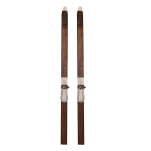 Schiuri decorative lemn 8x7x140 cm