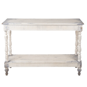 Consola lemn alb vintage 110x35x78 cm