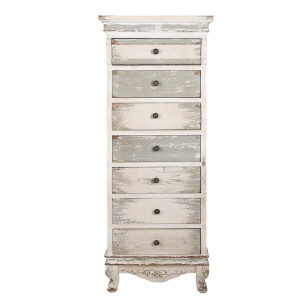 Comoda lemn multicolor vintage 56x43x145 cm