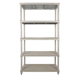 Raft lemn gri vintage 110x40x210 cm