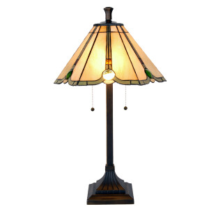 Veioza Tiffany maro bej 40x67 cm E27